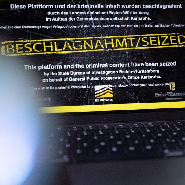 Betrugs-Websites beschlagnahmt