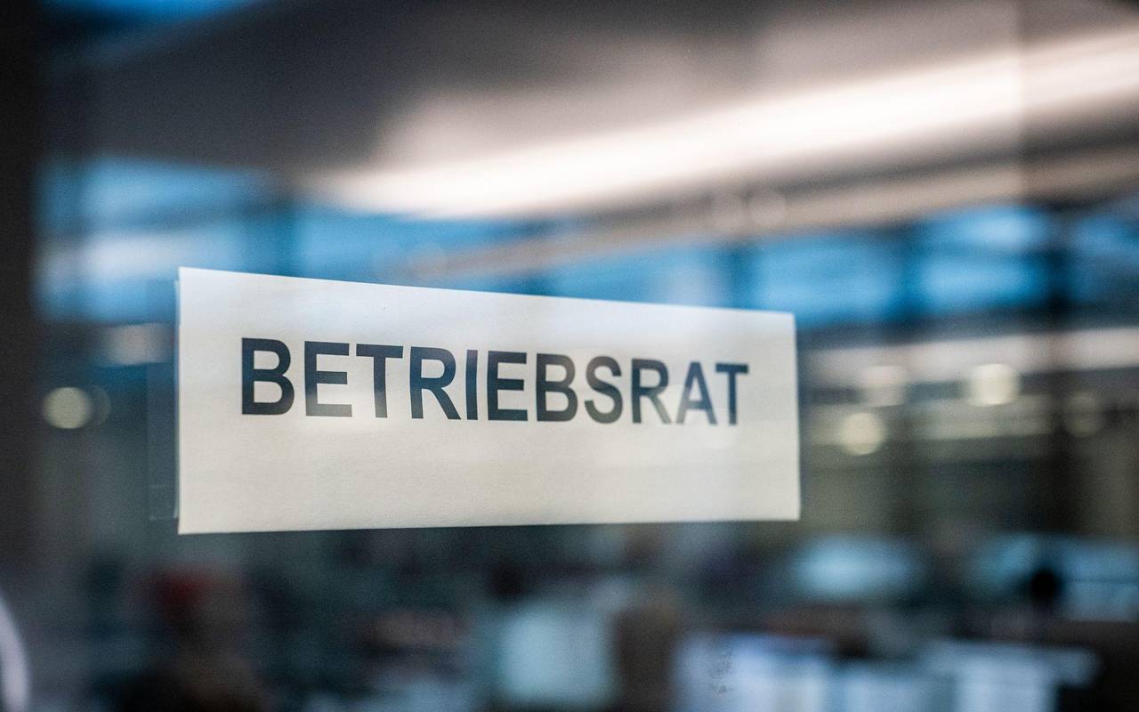 Schild mit der Aufschrift "Betriebsrat"