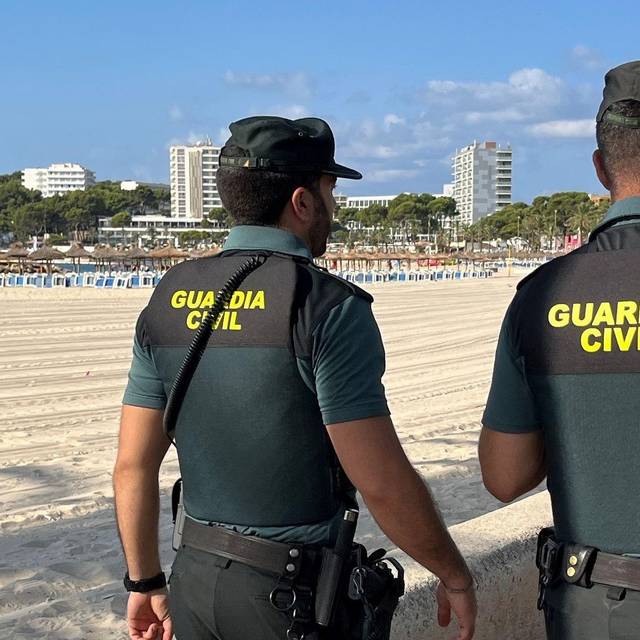 Beamte der Polizeieinheit Guardia Civil auf Mallorca.