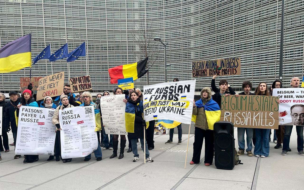 Demonstration in Brüssel