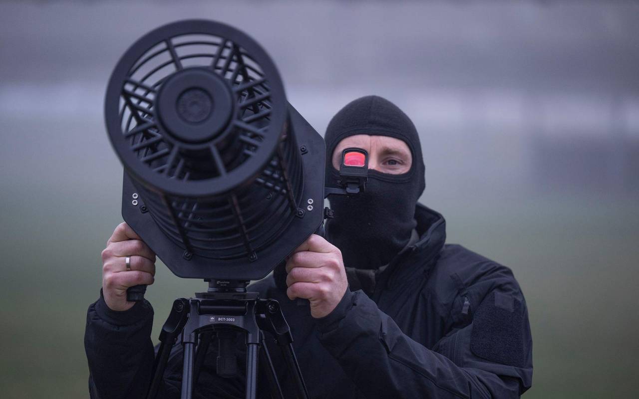Drohnenabwehr durch Spezialkräfte der Polizei