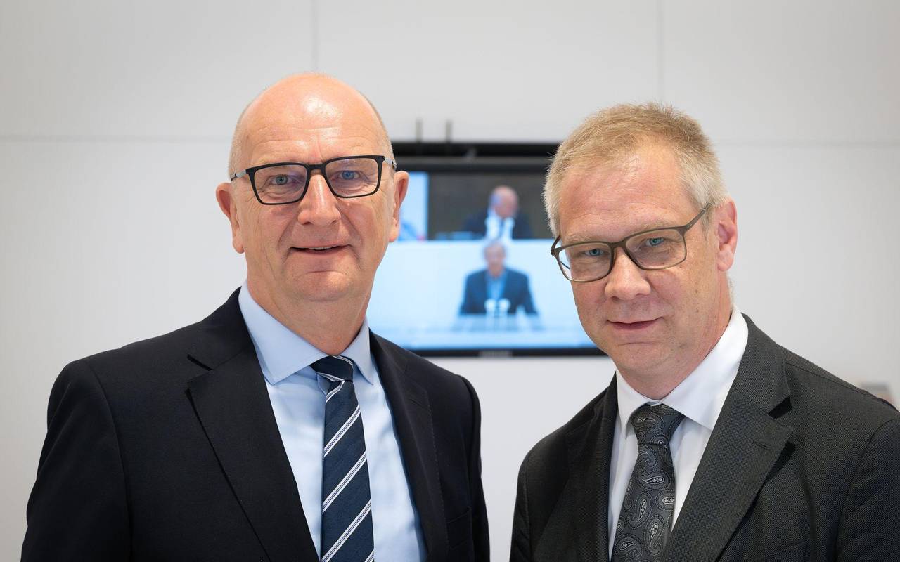 Ministerpräsident Woidke und Antisemitismusbeauftragter Büttner