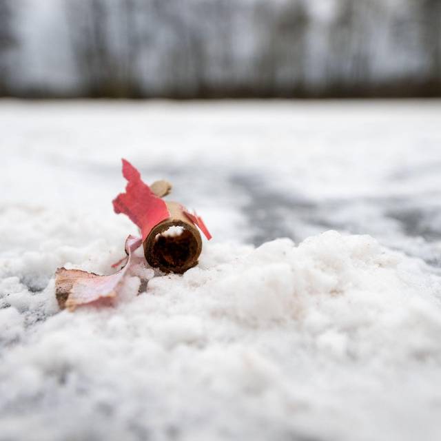 Abgebrannter Böller