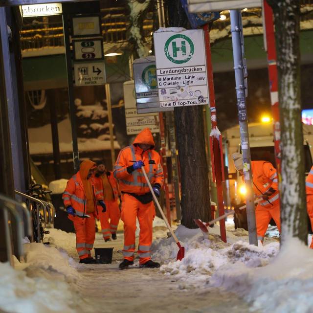 Winterwetter - Sturmtief Elli - Hamburg