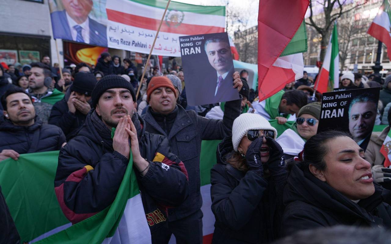 Demonstration zur Unterstützung der Proteste im Iran