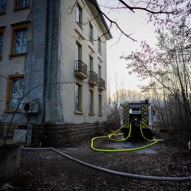 Brand auf Bogensee-Areal in Wandlitz