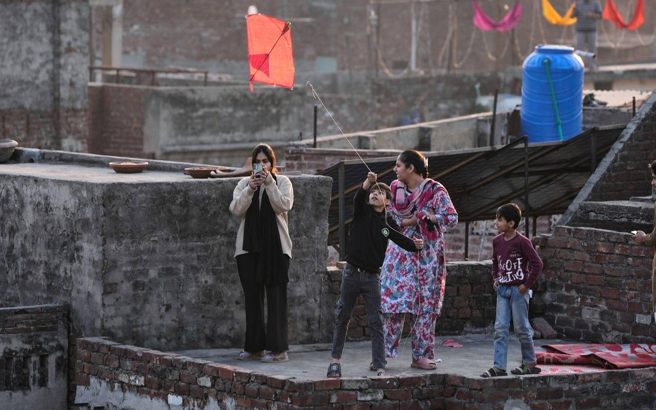 Drachenflug-Fest in Lahore