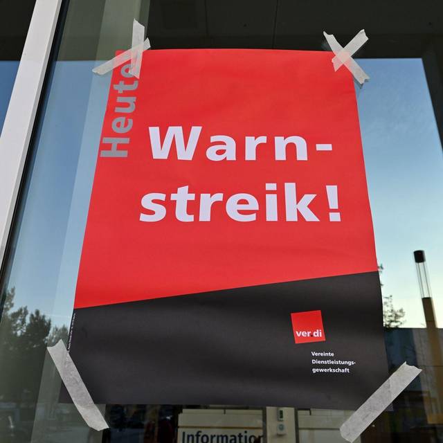 Verdi-Warnstreiks im öffentlichen Dienst - Thüringen