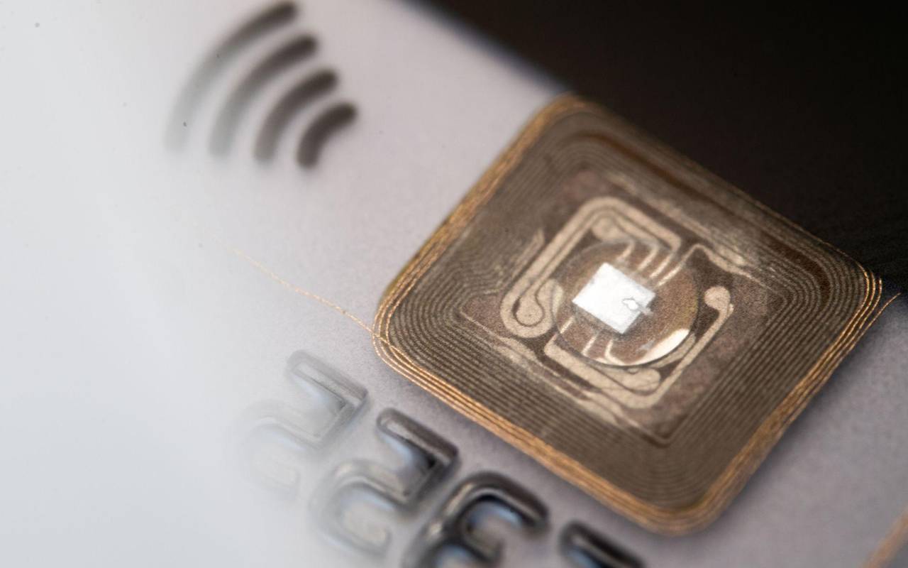 RFID-Chip in einer Kreditkarte