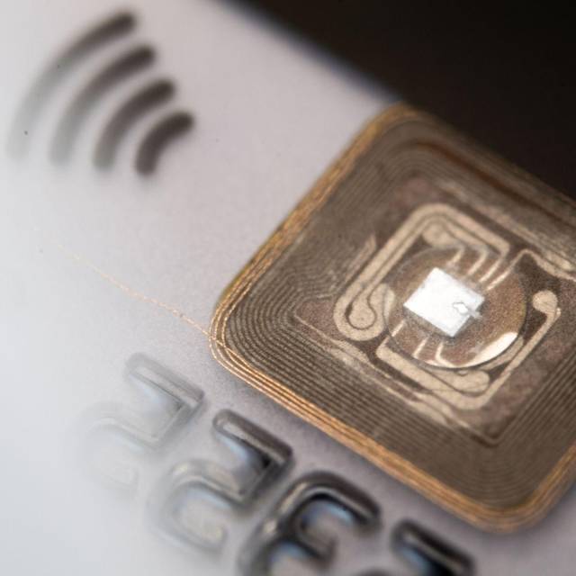 RFID-Chip in einer Kreditkarte