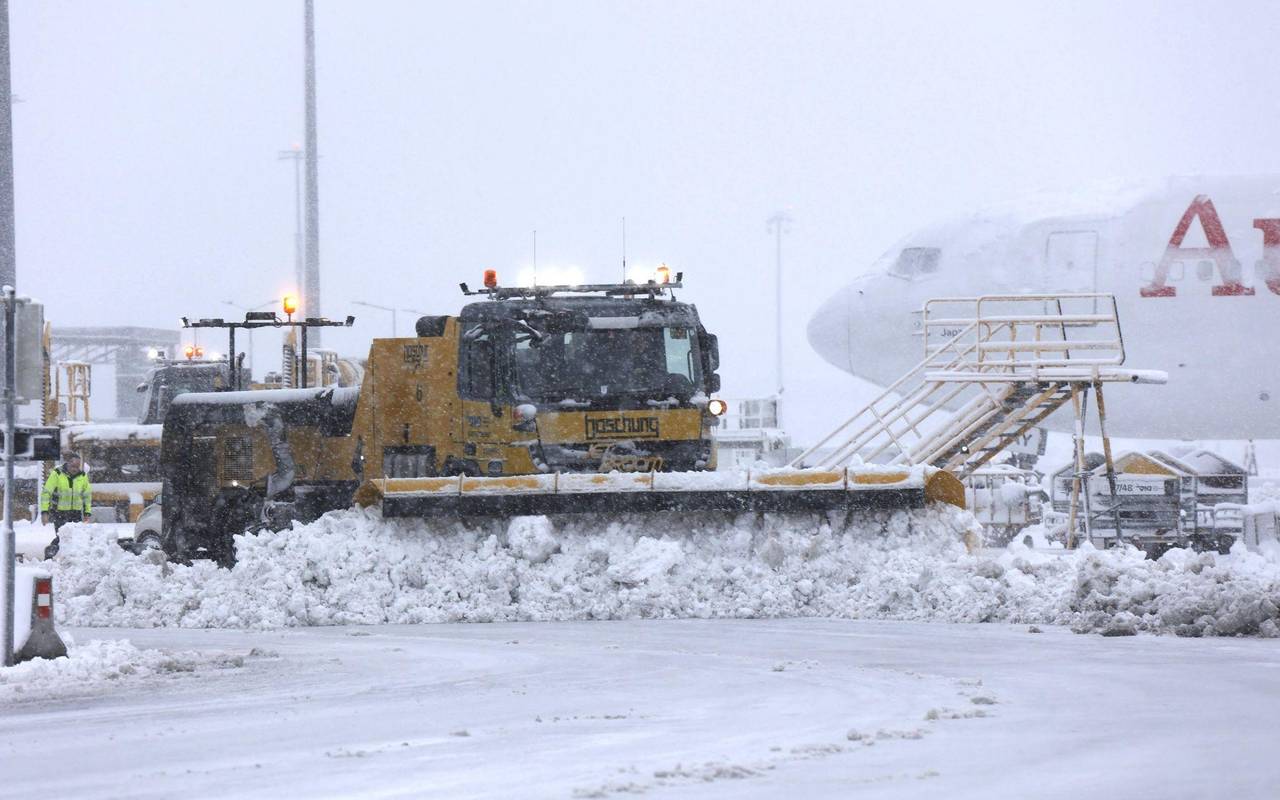 Winter in Wien - Flughafen Schwechat