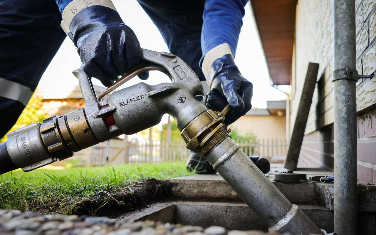 Heizöllieferung an ein Einfamilienhaus