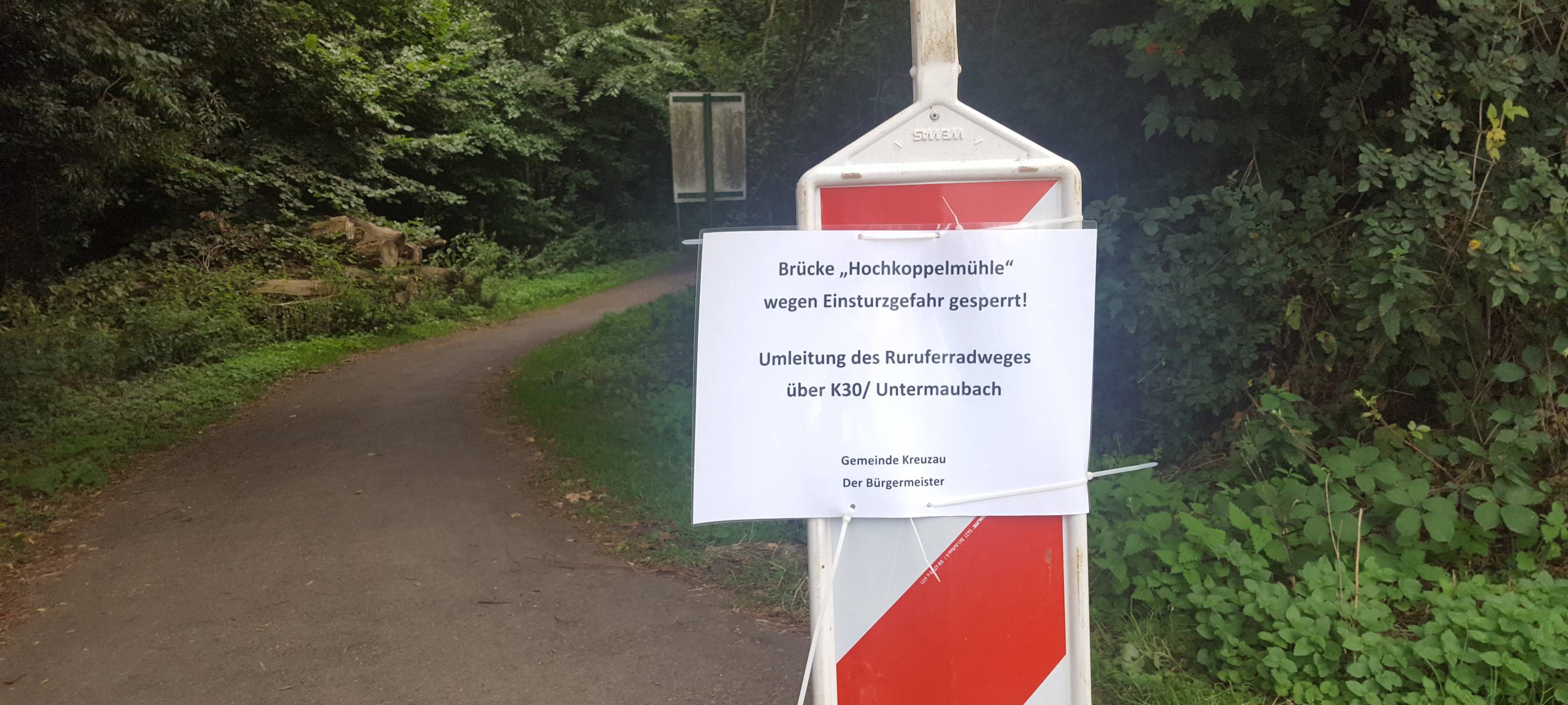 Neubau für Rurbrücke bei Schlagstein