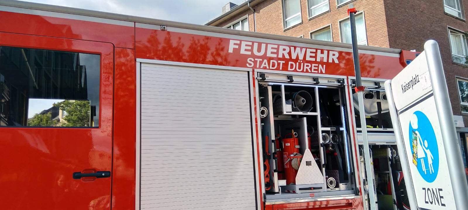 Dachstuhlbrand in Düren
