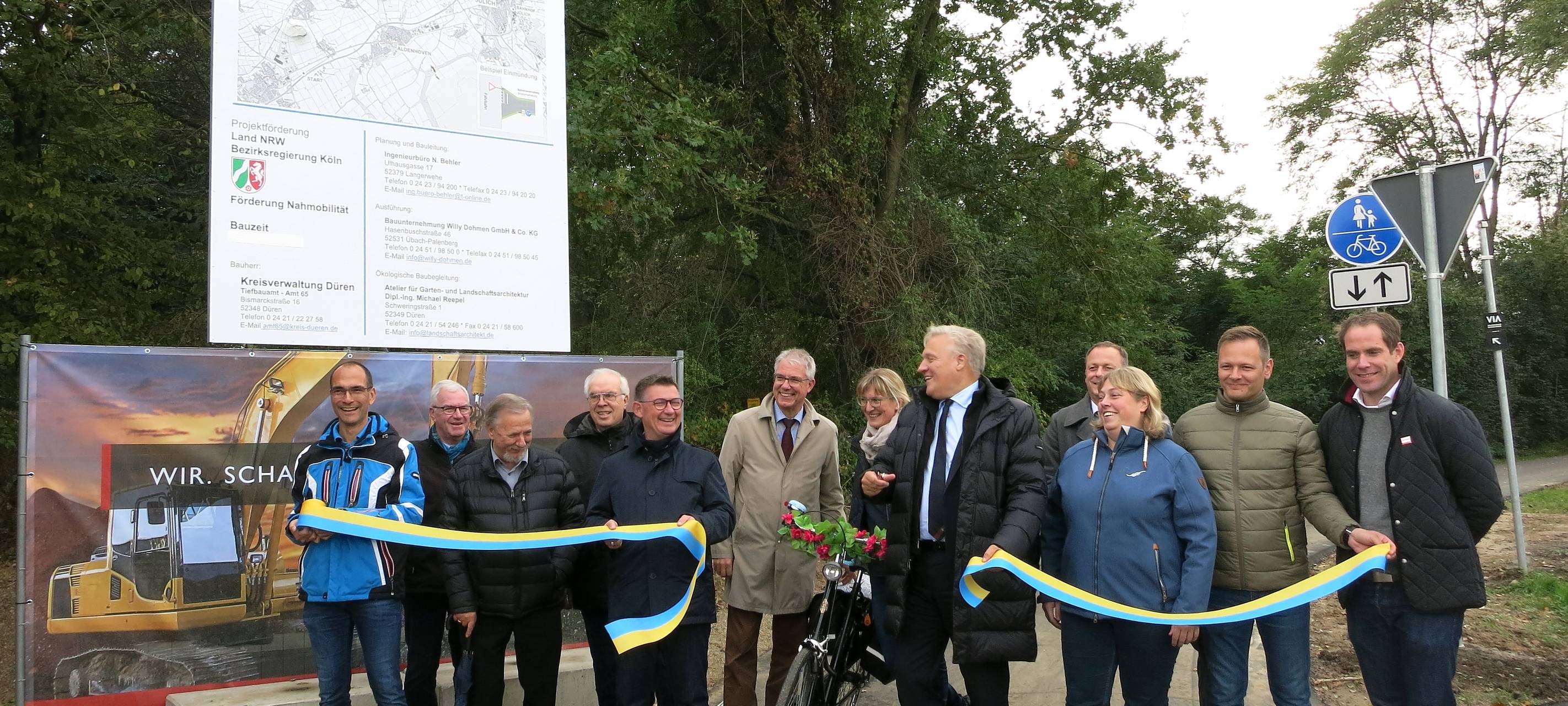 Bahnradweg von Aachen bis Jülich jetzt fertig