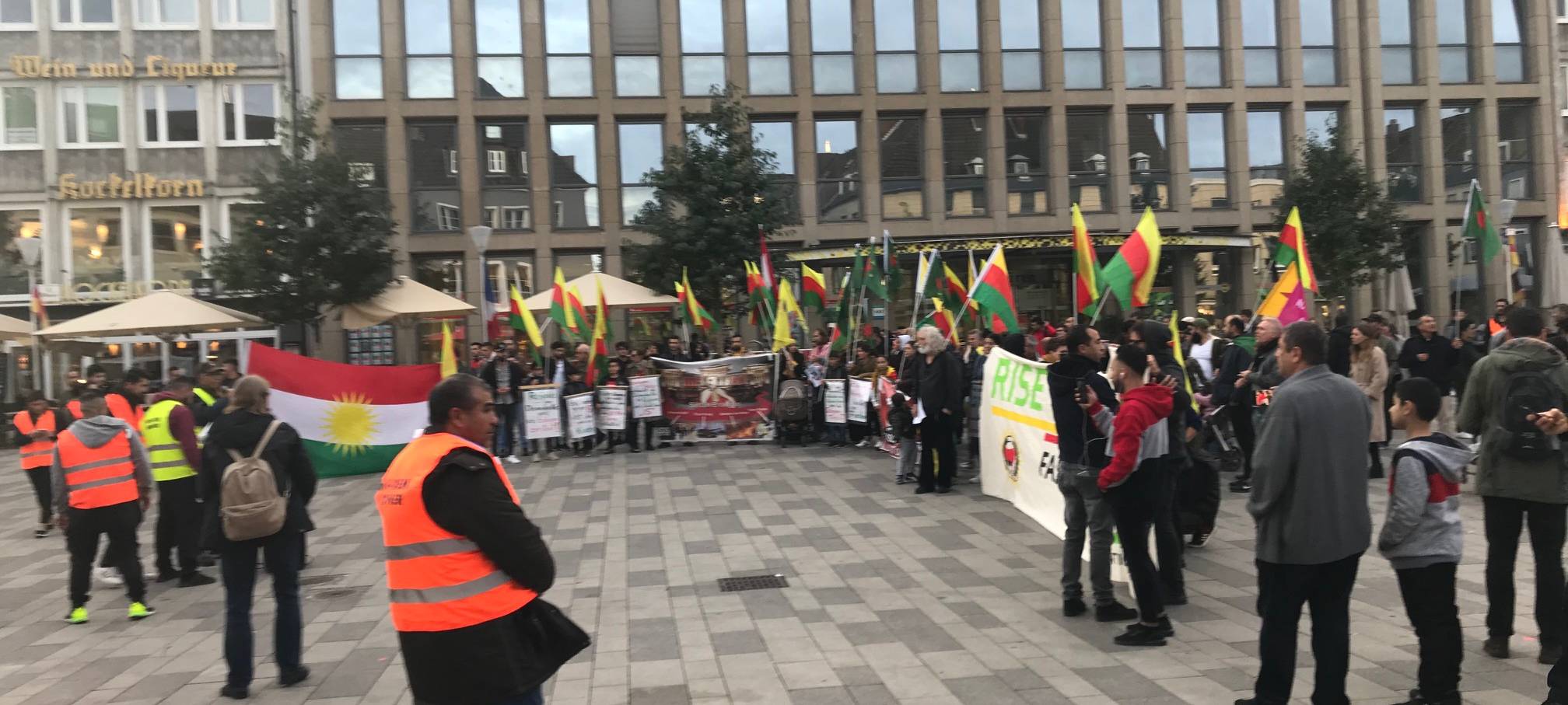 Demonstration in der Dürener Innenstadt