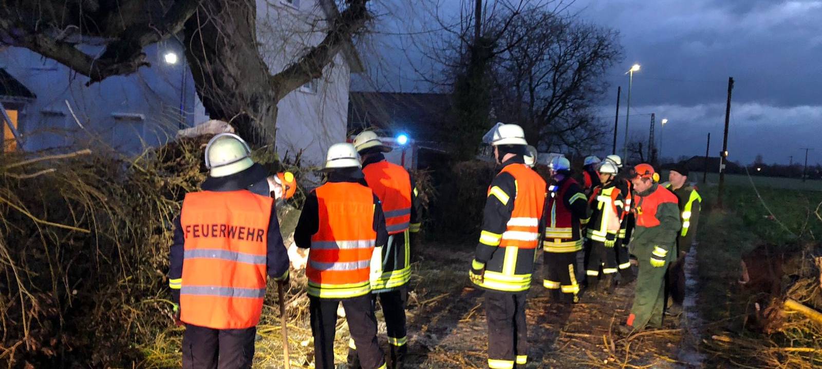 Mehr als 550 Einsätze durch Sturmtief Sabine