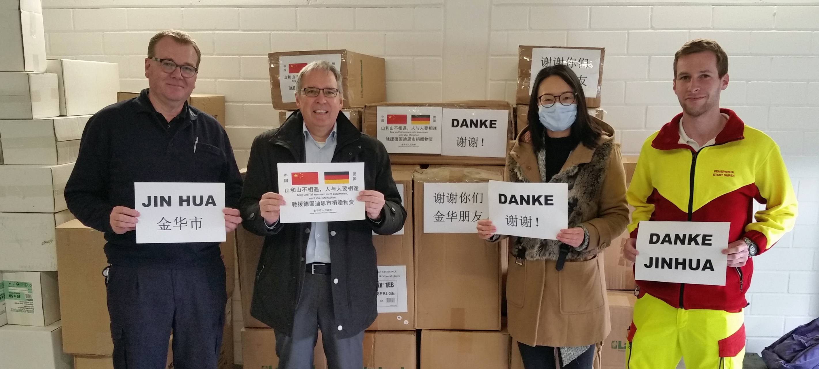 Düren bekommt Hilfe aus China