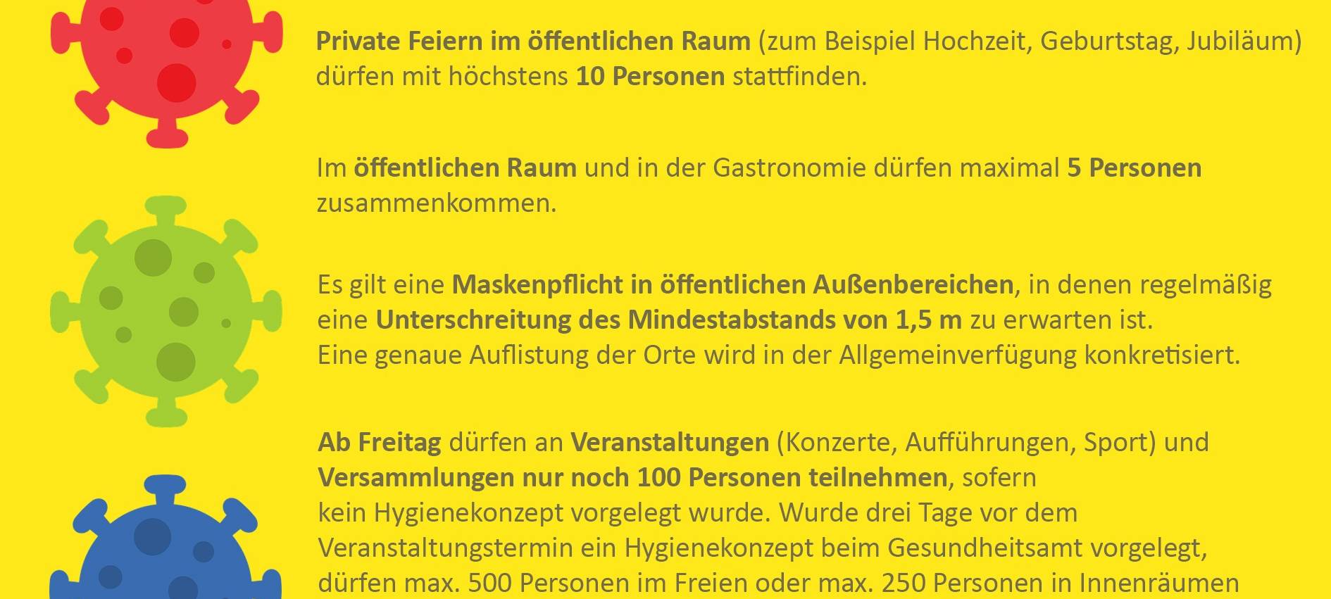 Neue Coronaregeln seit Mitternacht in Kraft