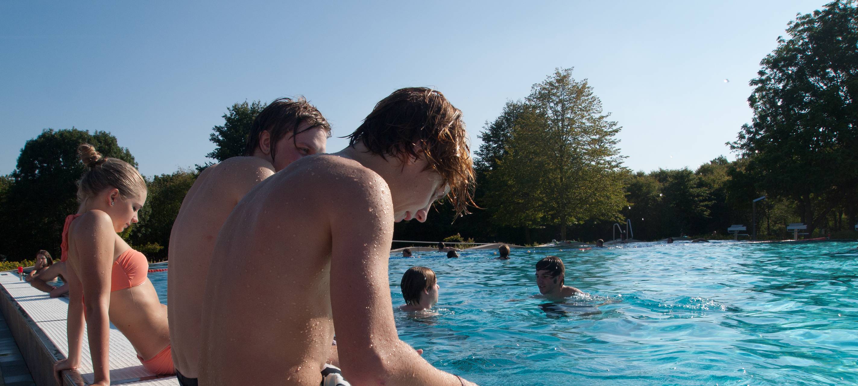 Freibad Jülich vor dem Start
