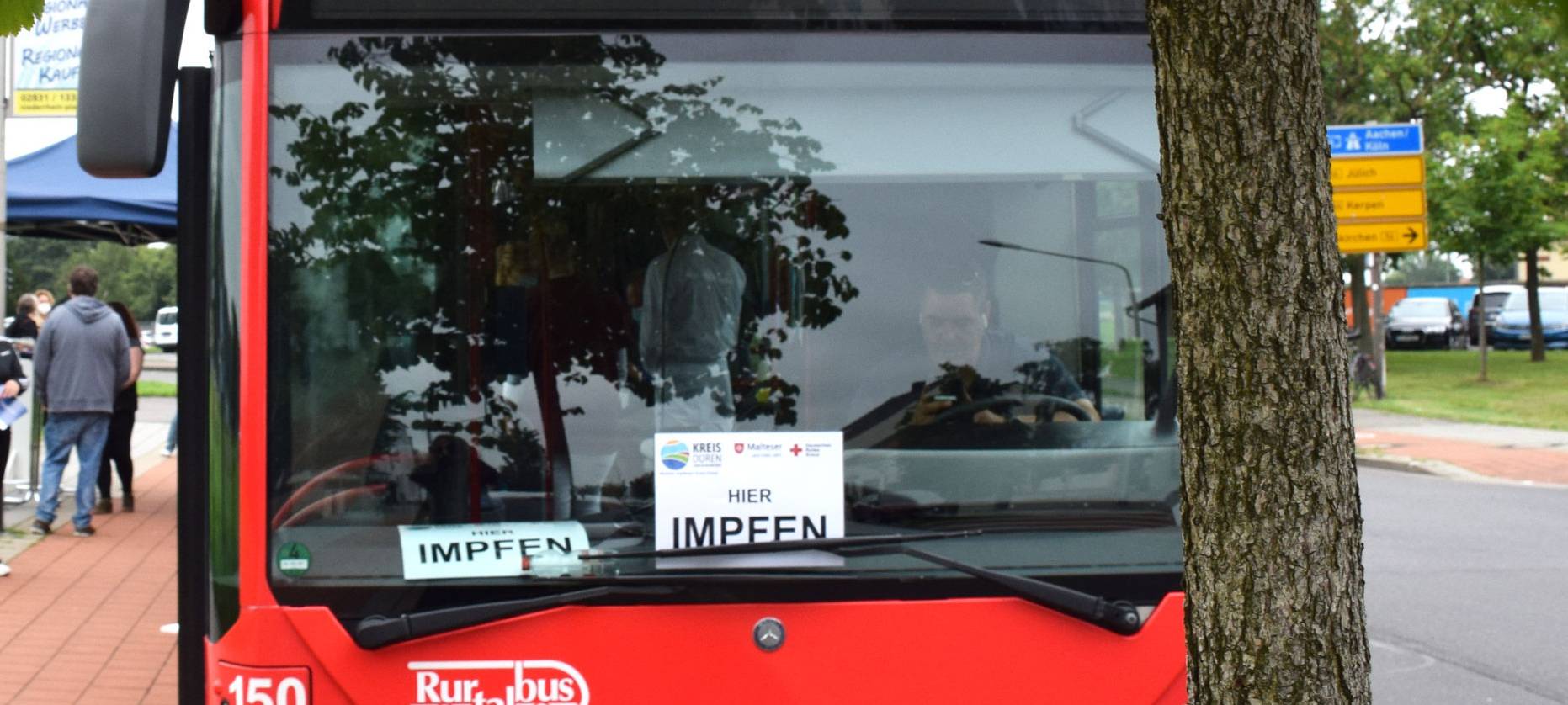 Impfbusse sind unterwegs