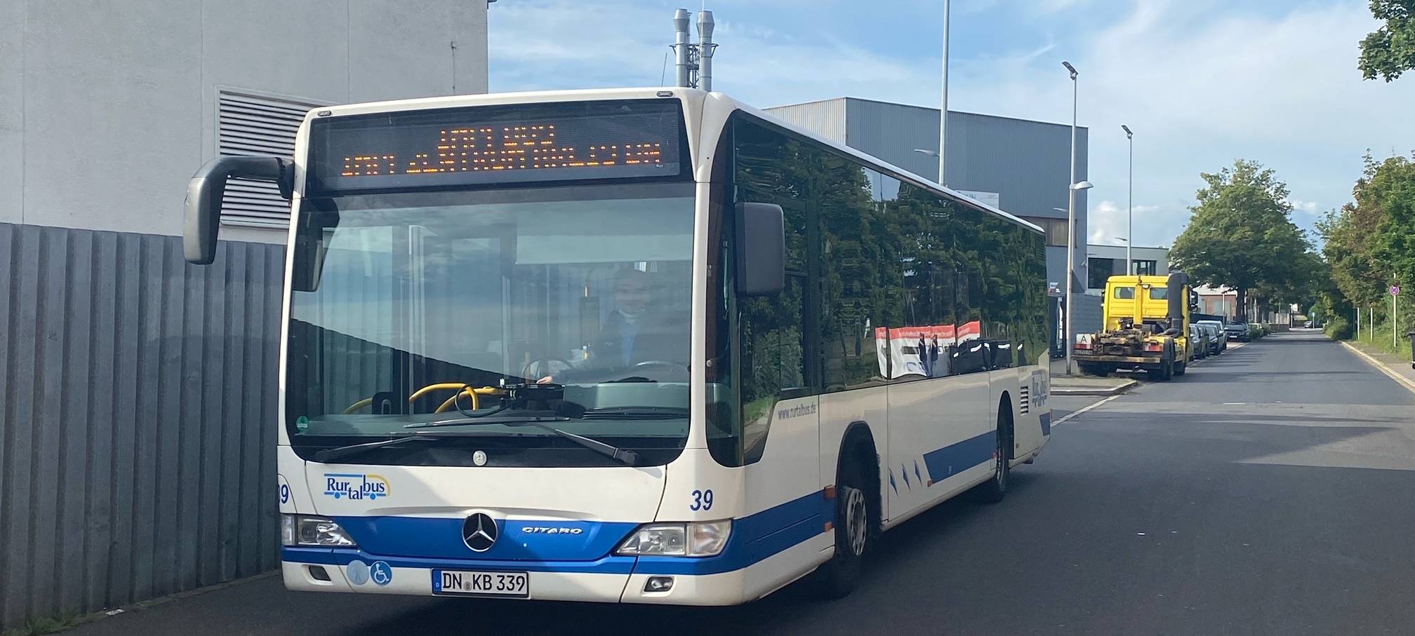 Ein Bus in dem Impfungen angeboten werden.