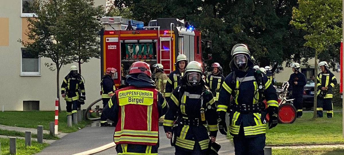 Brand in Düren sorgt für viel Rauch