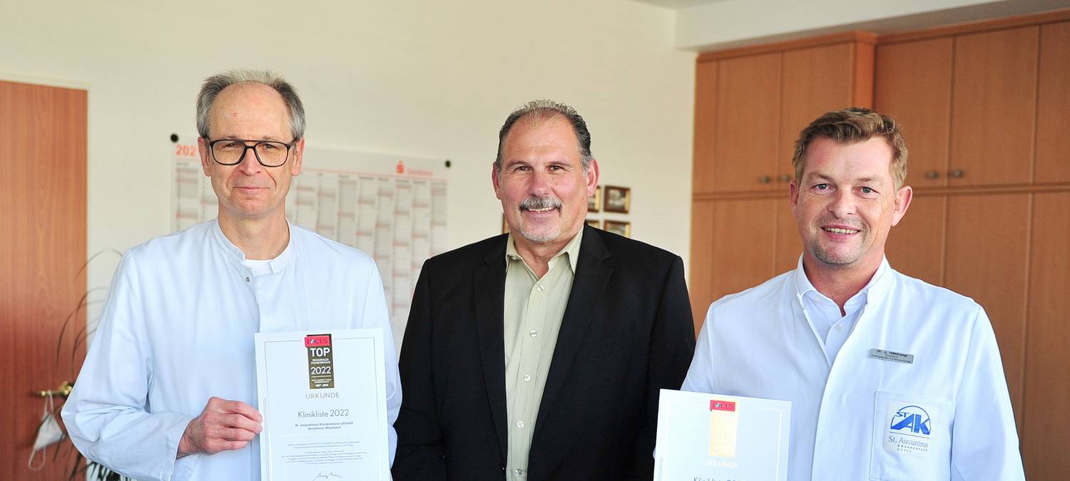 Auszeichnungen für St. Augustinus Krankenhaus