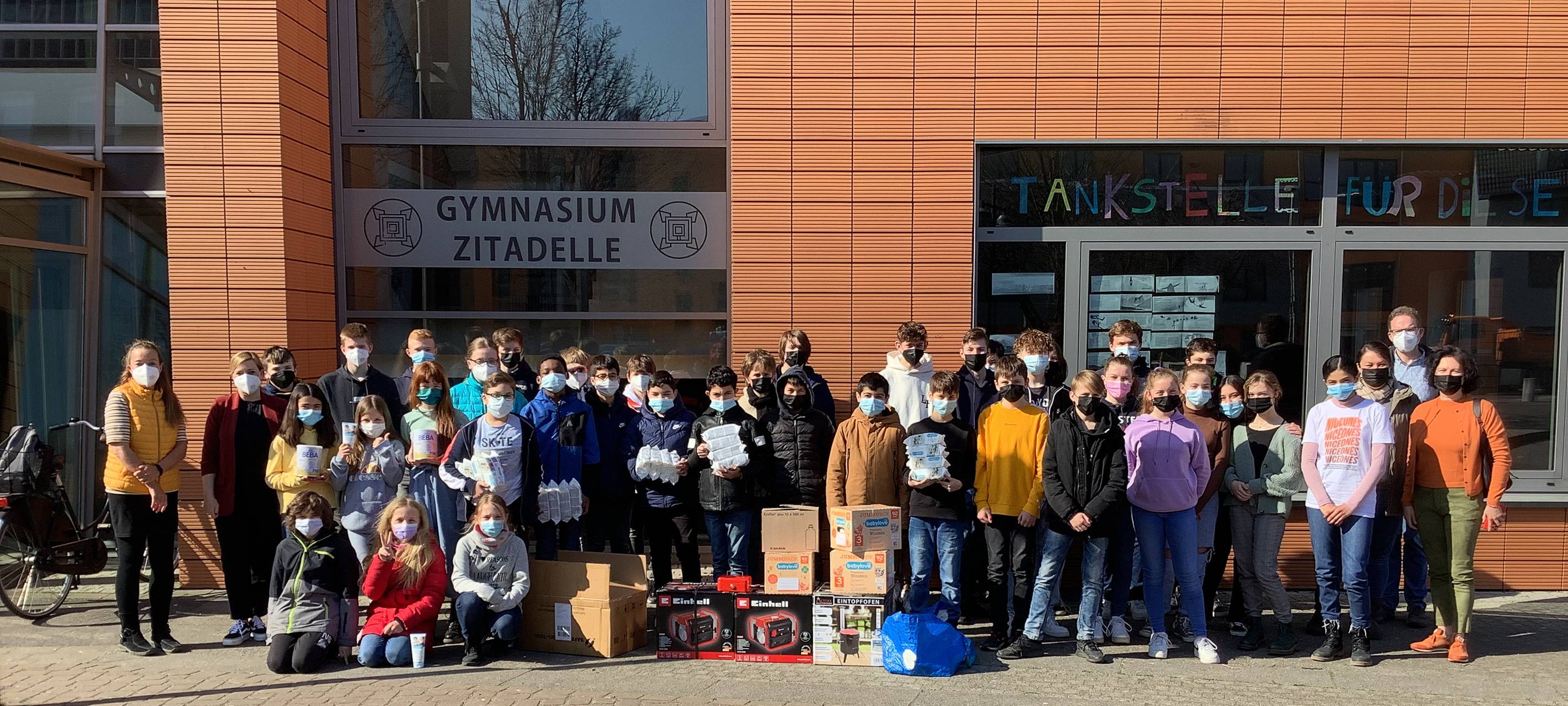 Spendenaktion am Gymnasium Zitadelle