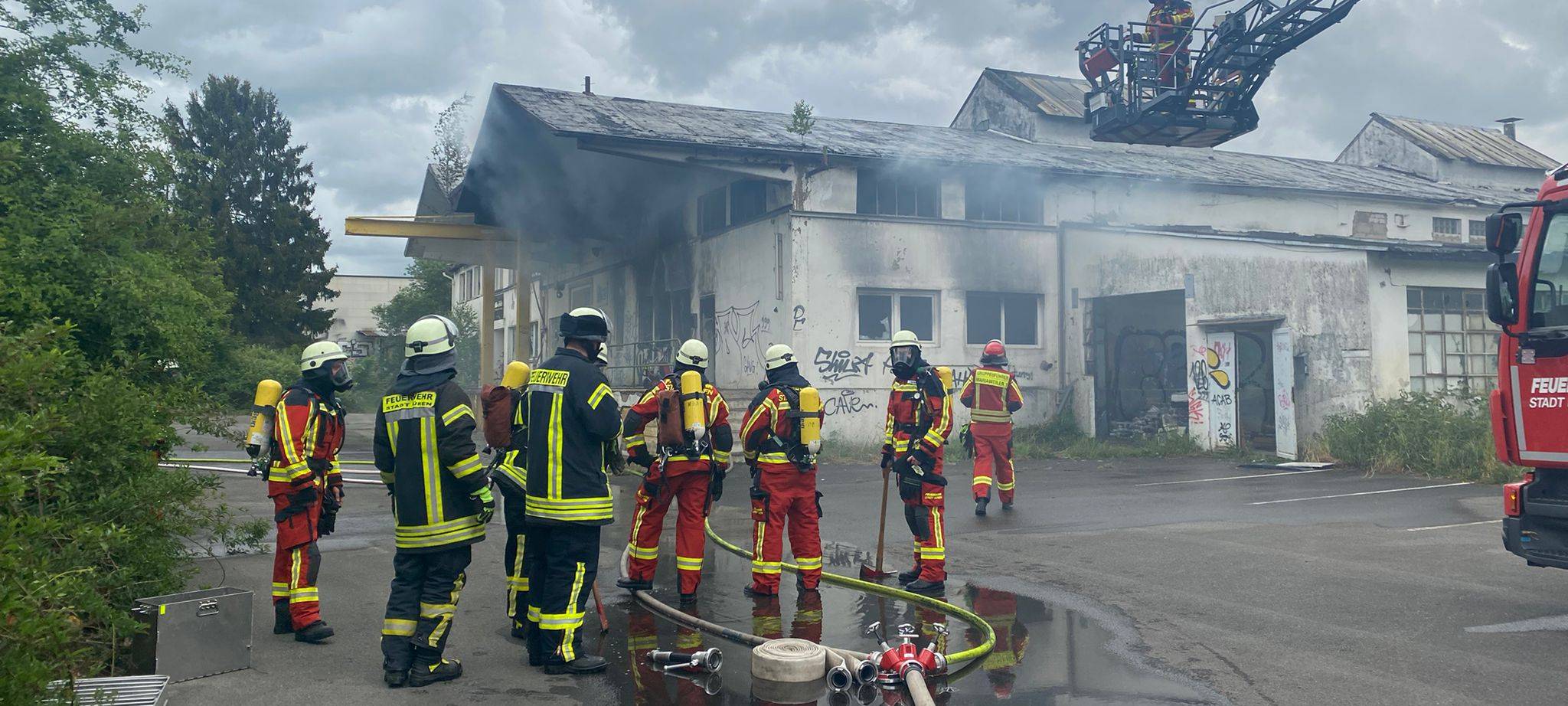 Feuerwehreinsatz in Birkesdorf