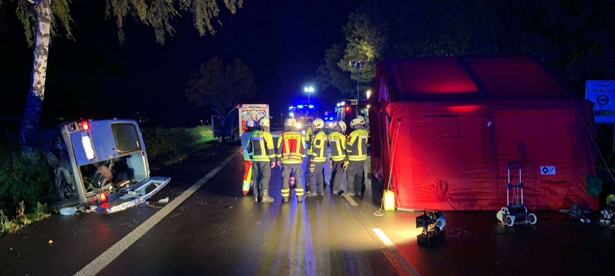 11 Verletzte bei schwerem Unfall