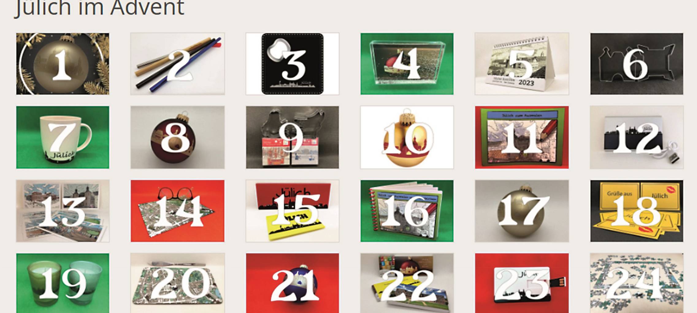 Virtueller Adventskalender für Jülich