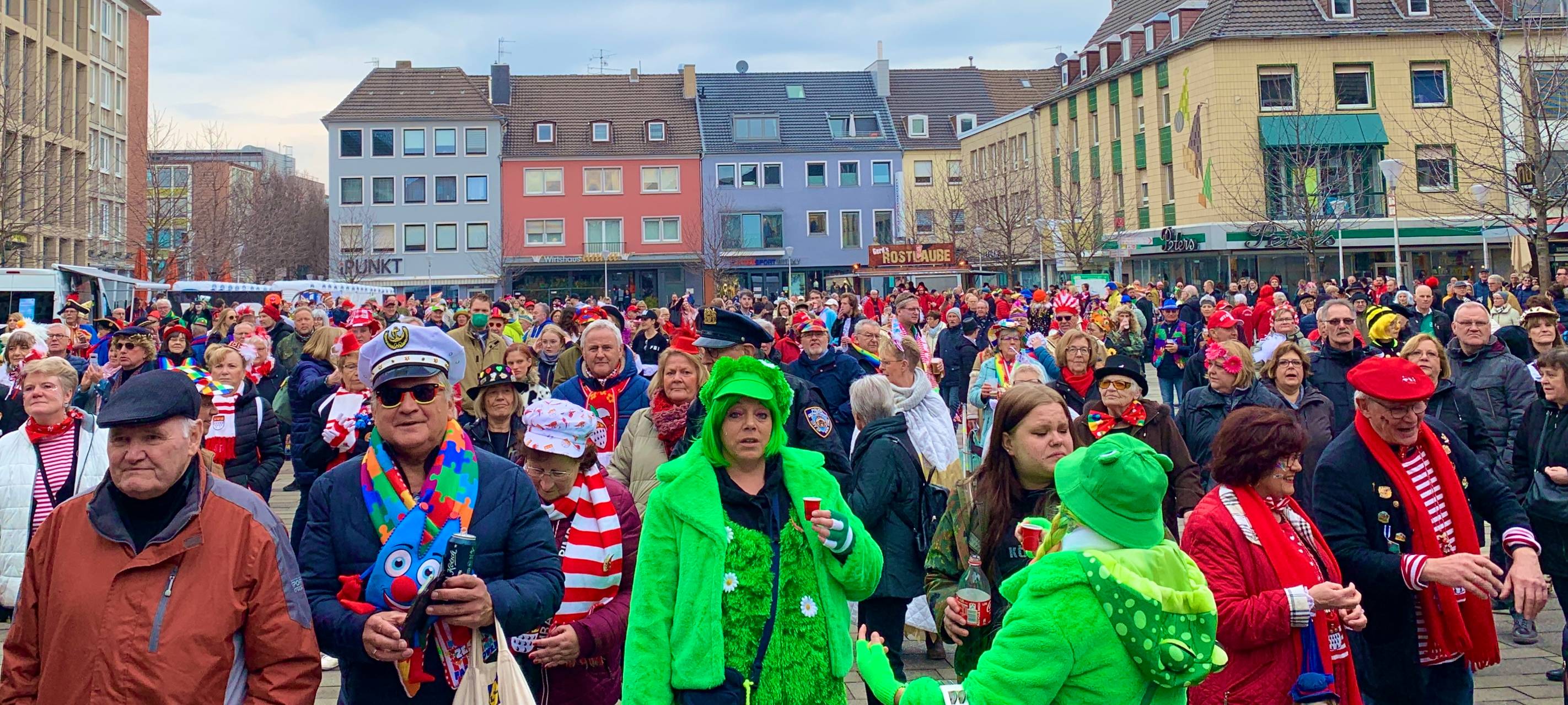 Große Party auf dem Marktplatz