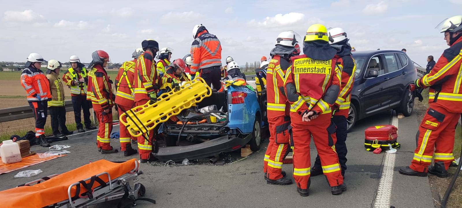 Frontalcrash auf B56n - Strecke wieder frei
