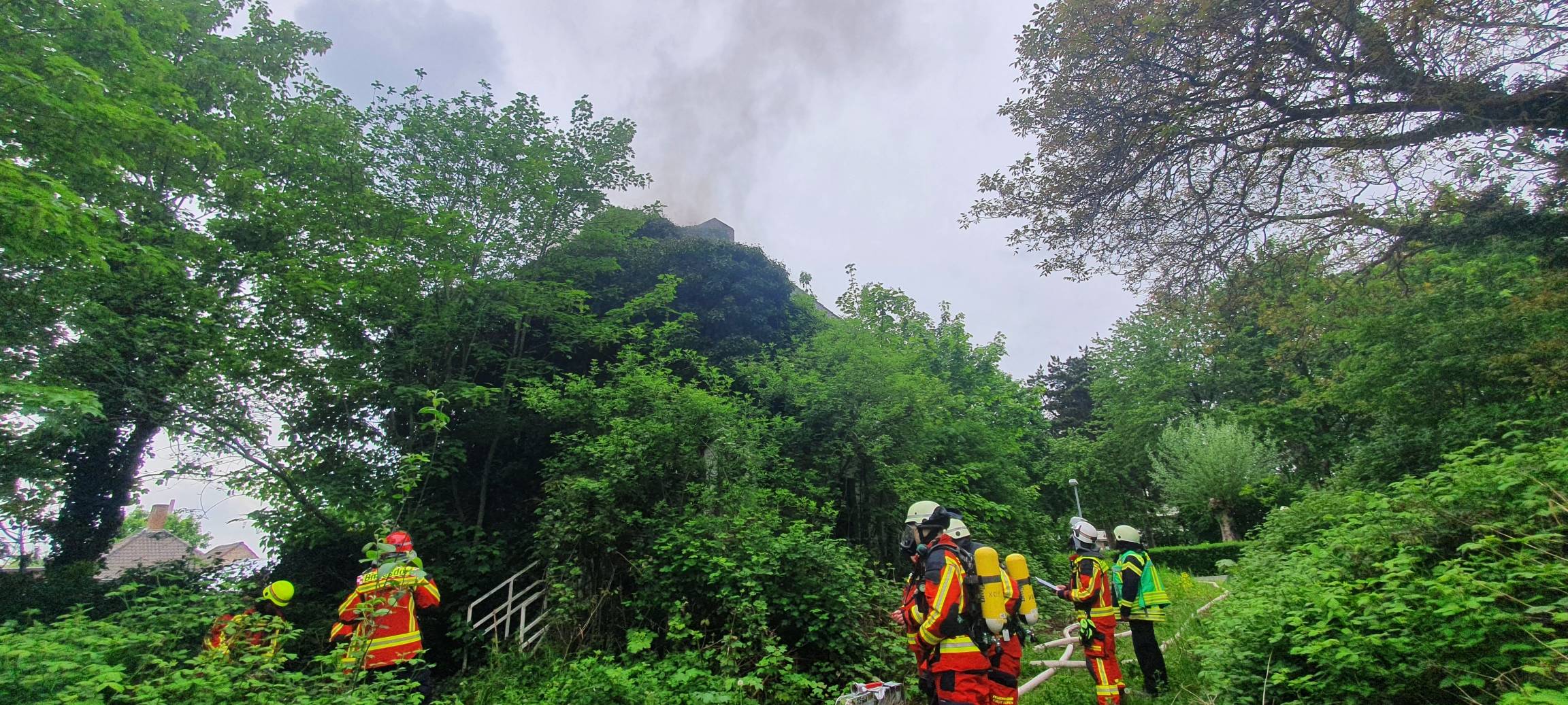 Brand auf Klinikgelände