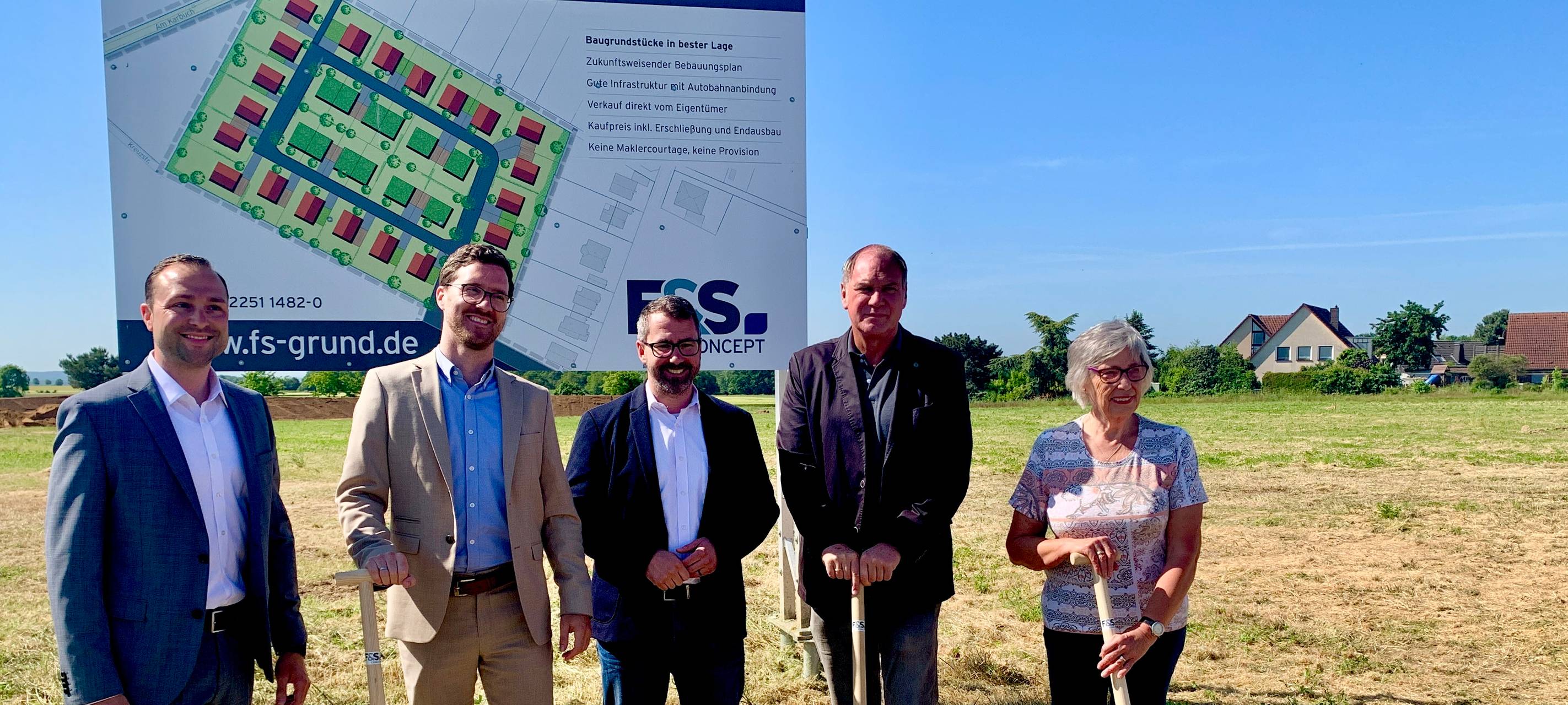 Spatenstich für Quartier am Burghof