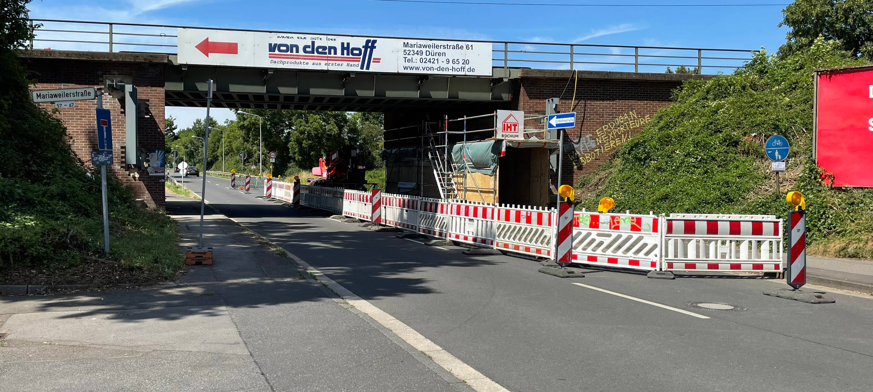 Mariaweiler Straße wieder befahrbar