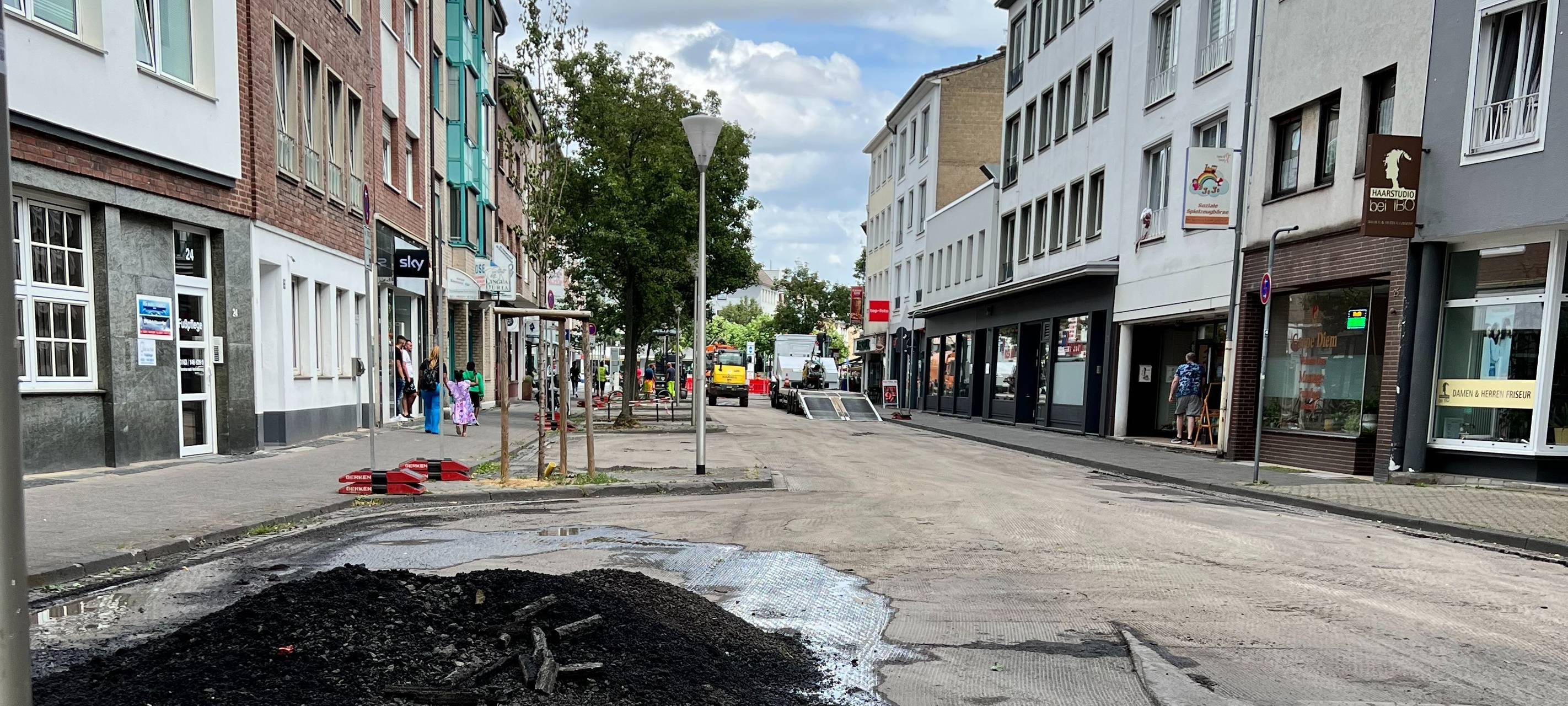 Kaiserplatz in Düren gesperrt