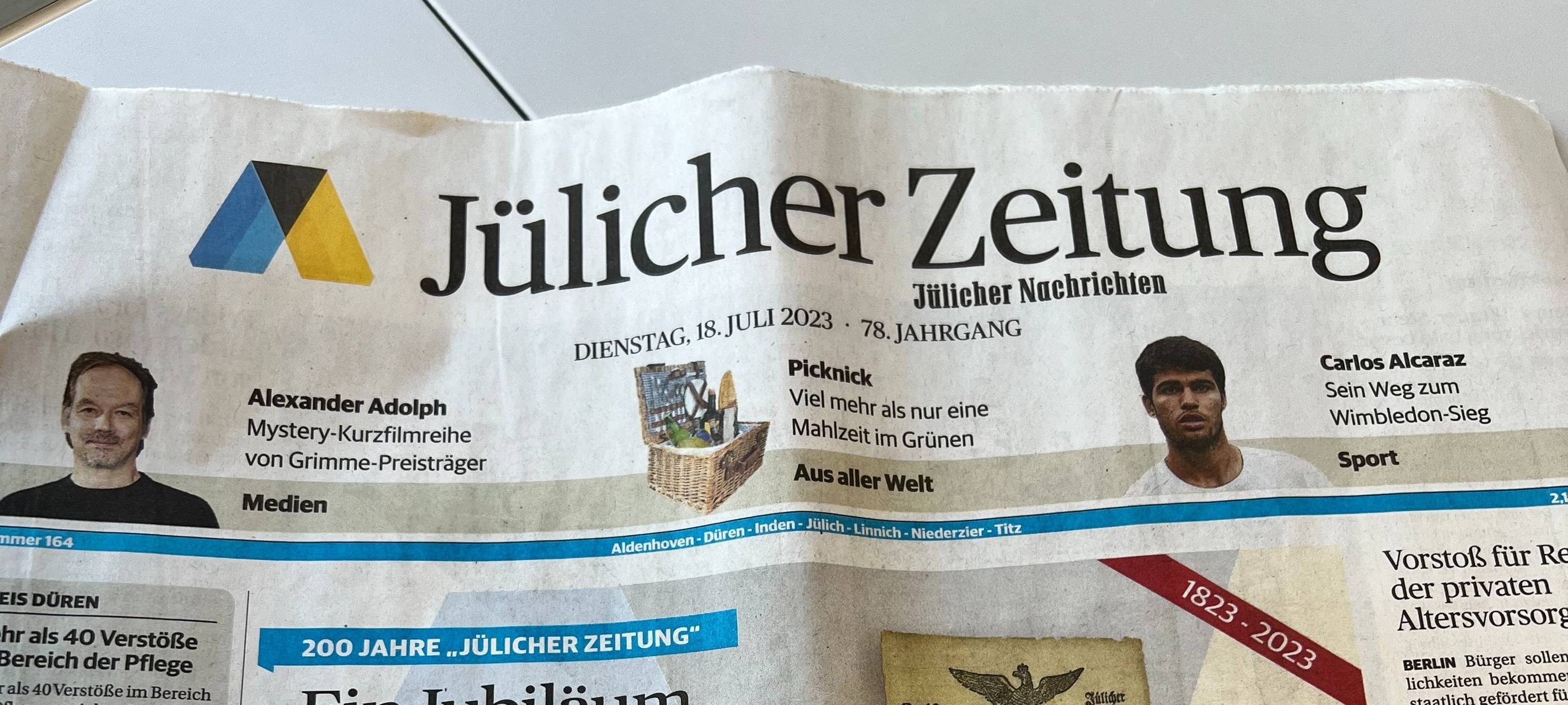 Jülicher Zeitung wird 200