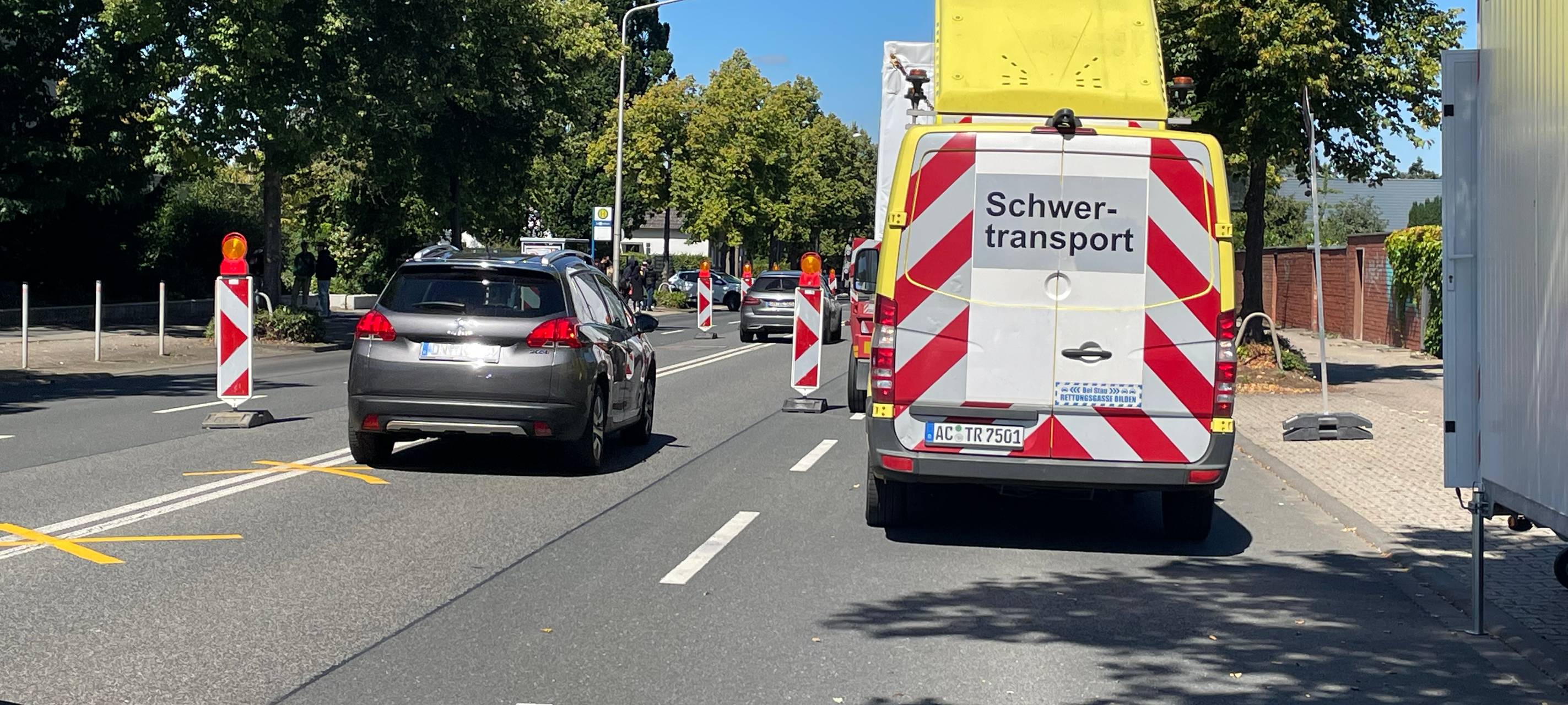 Verkehrsbehinderungen in der Euskirchener Straße