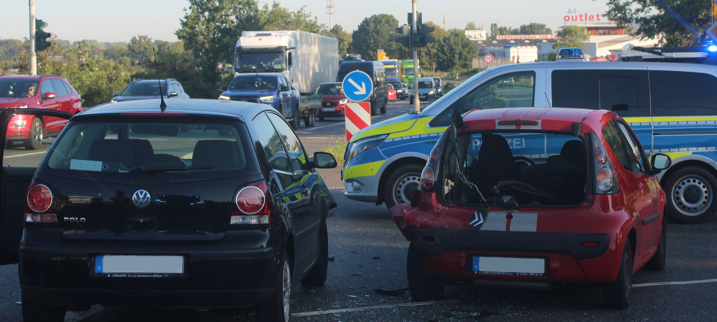 Unfall an B56