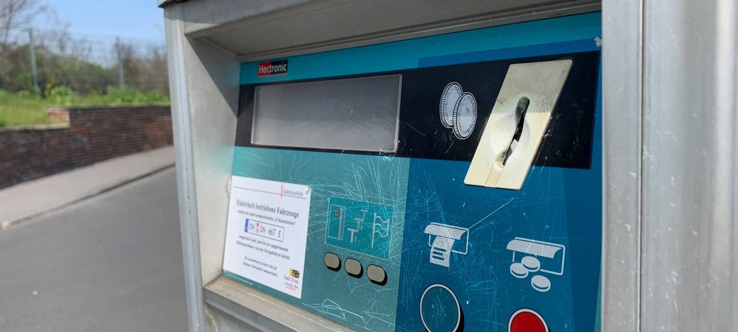 Parkschein nur ohne Münzen