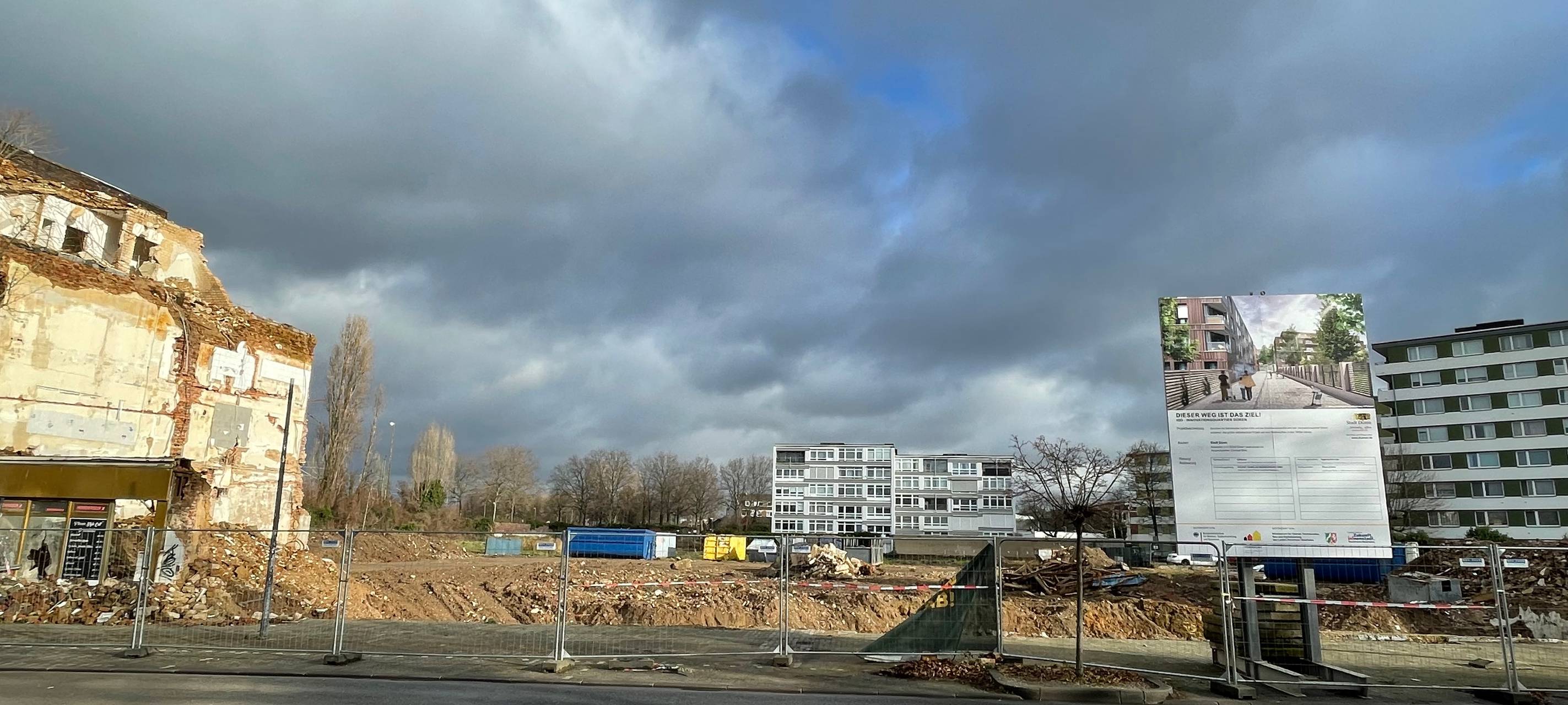 Arbeiten an der Josef-Schregel-Straße in Düren gehen weiter