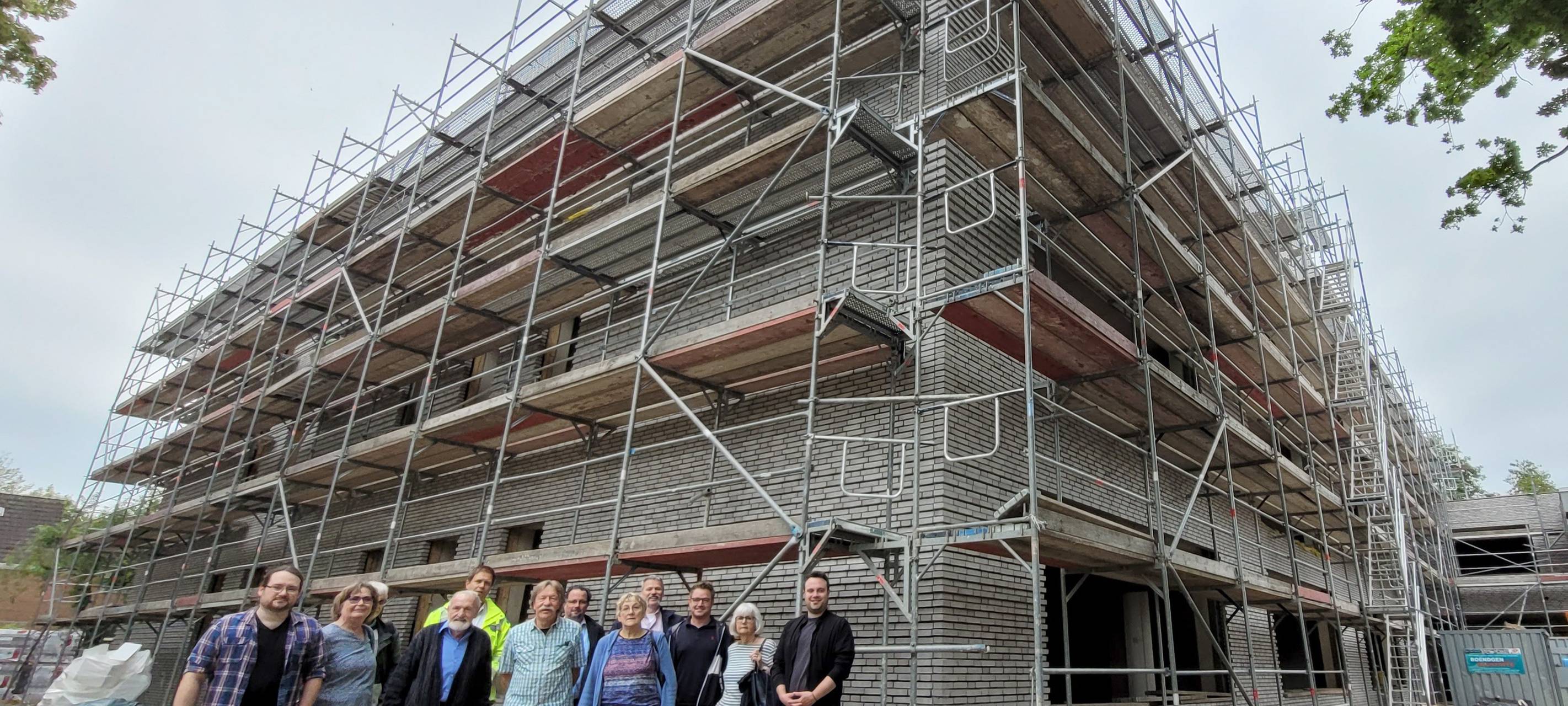 Arbeiten an der Anne-Frank-Gesamtschule im Zeitplan