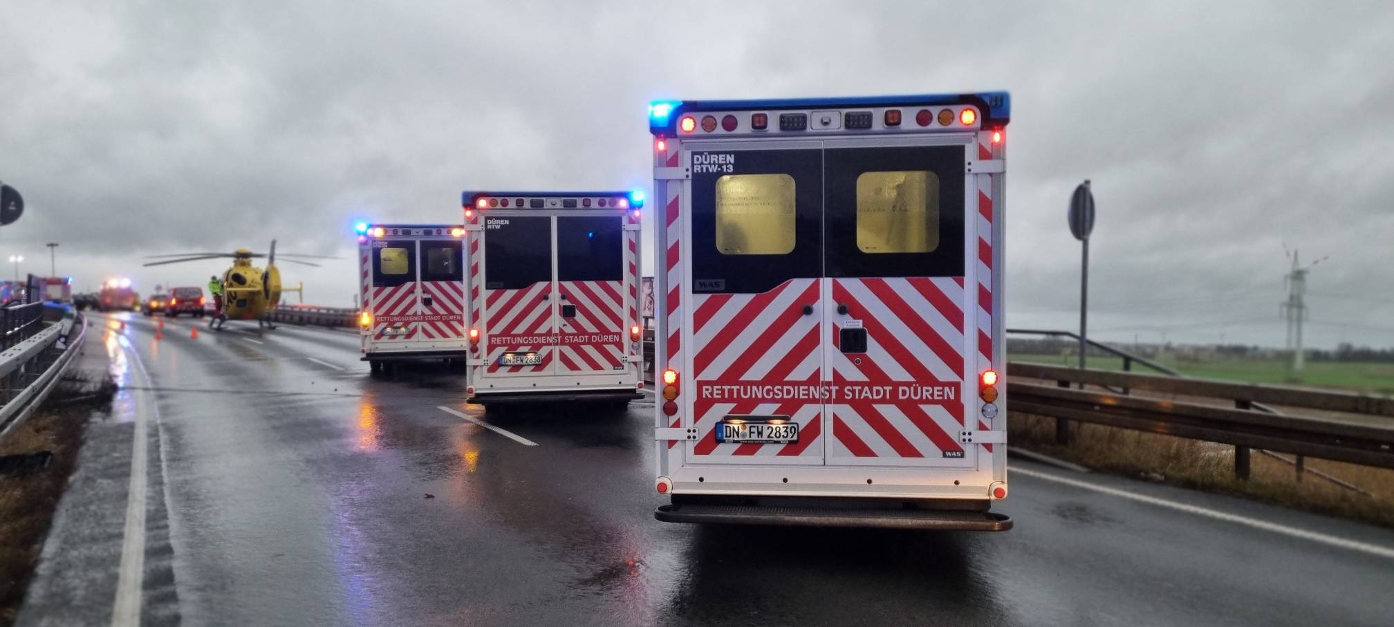 Mann stirbt an Unfallstelle