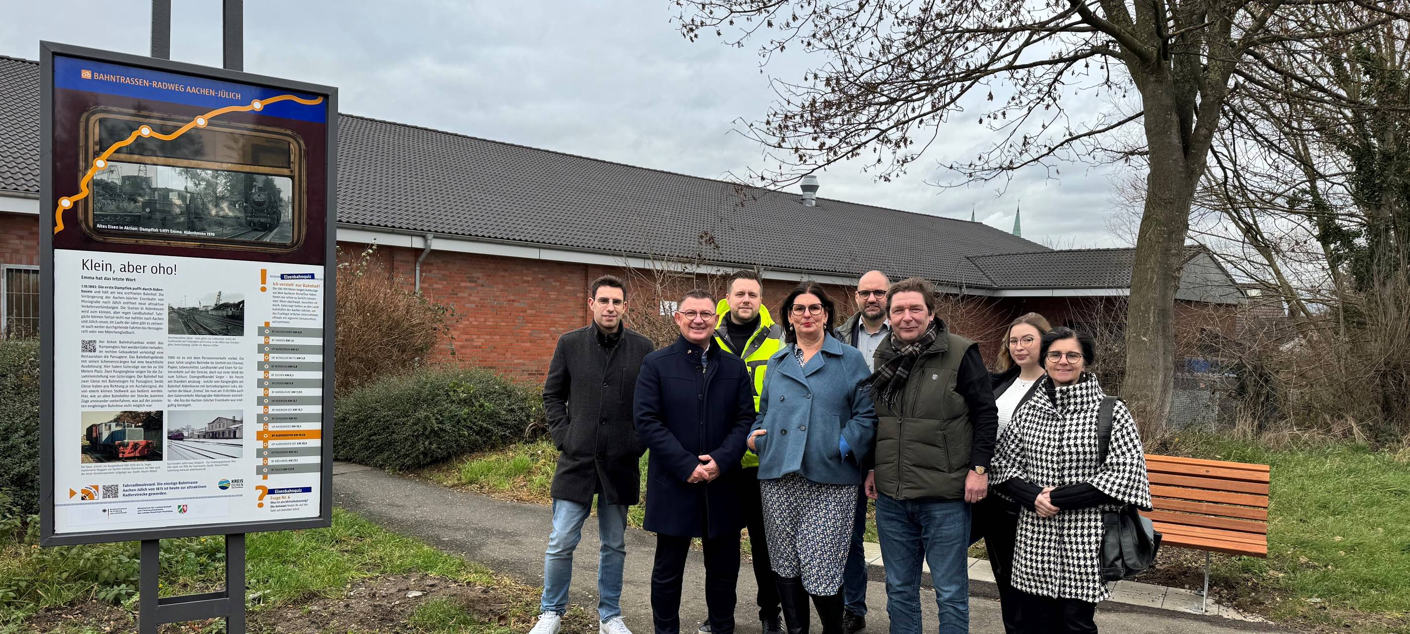 Aldenhoven und Jülich: Neue Infotafeln am Bahntrassenweg