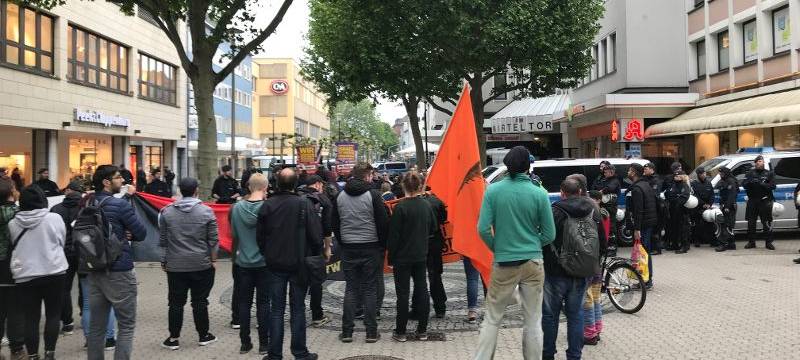 Kundgebung und Gegendemo in Düren
