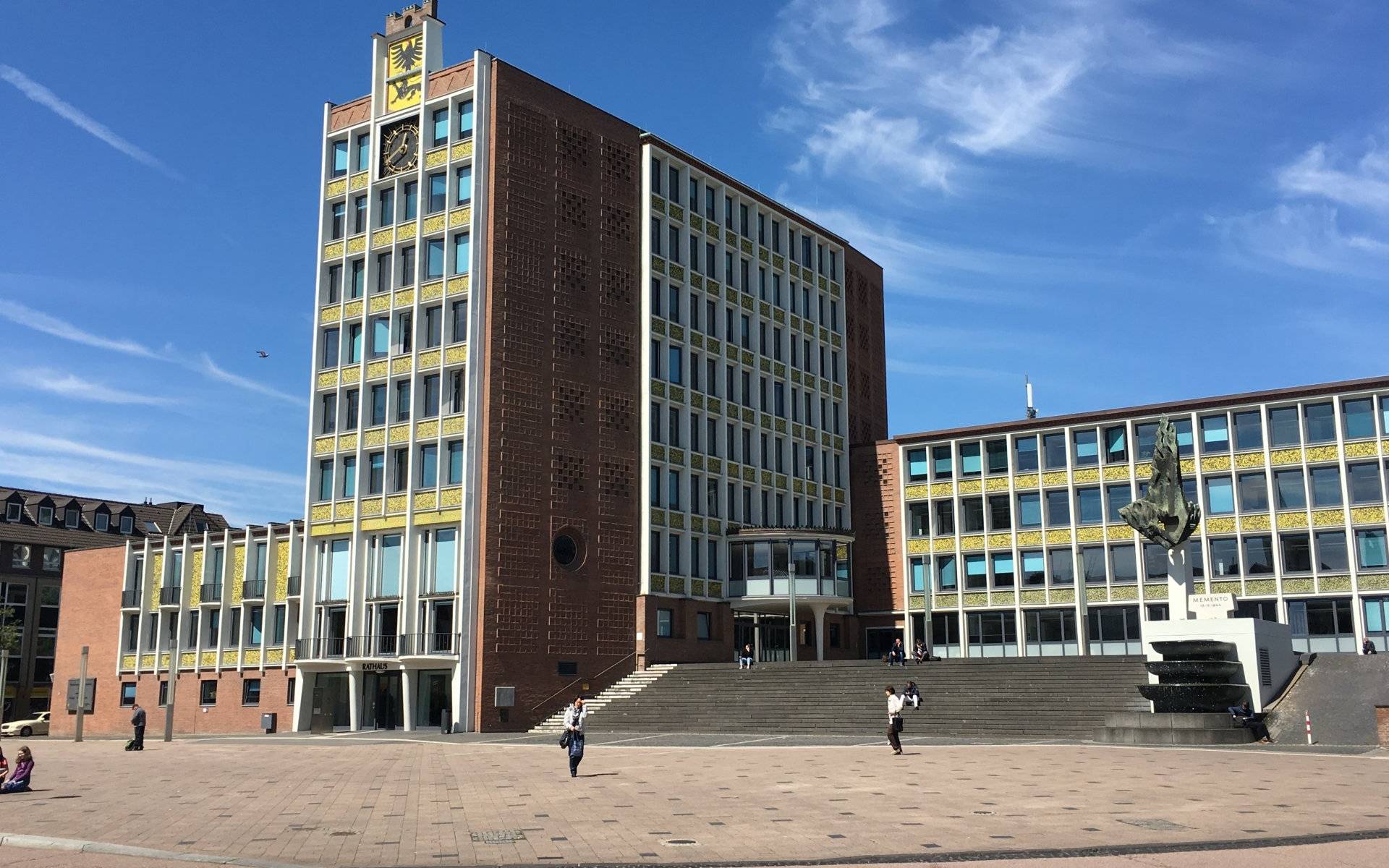 Wasserfläche am Innovationsquartier Düren