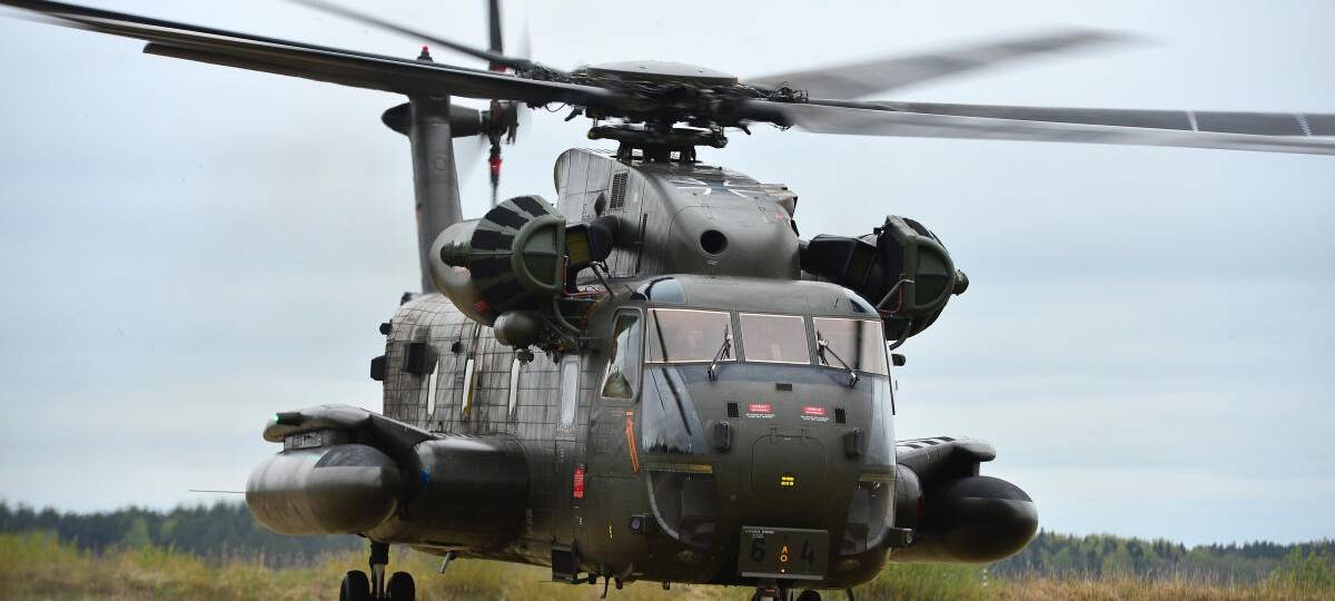 Hubschrauber der Luftwaffe bei Nettersheim notgelandet