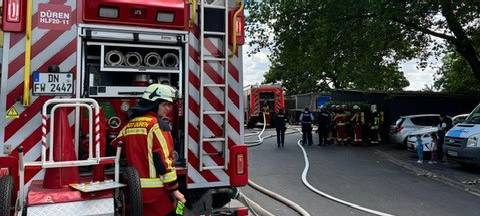 Brand in Dürener Hochhaus